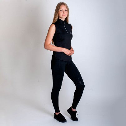 High-Waist Pocket Silicone Knee Tights