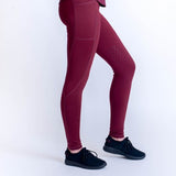 High-Waist Pocket Silicone Knee Tights