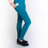 High-Waist Pocket Silicone Knee Tights