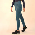 High-Waist Pocket Silicone Knee Tights