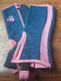 Hy5 Two Tone Amara Half Chaps Black/Purple Size Child - XL